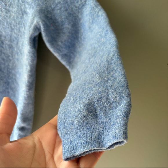 Calvin Klein, youth boys, size small, blue long sleeve 100% wool sweater - Picture 3 of 5